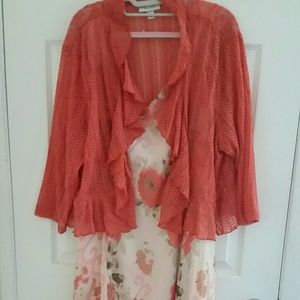 Dress barn women's dress with cover up.